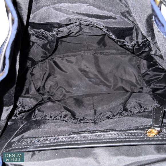 Michael Kors‎ Mott Large Nylon Diaper Backpack Navy Black Gold Luxe Mom Bag main image 4
